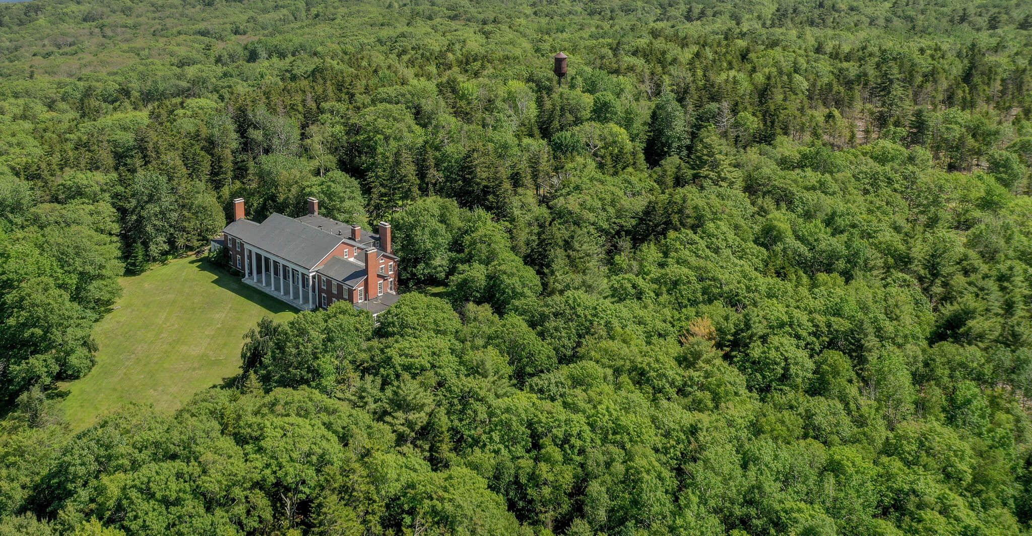 Postcard: The Gardens, Hillside Farms, Estate of Ira M. Cobe, Northport, ME (1937)