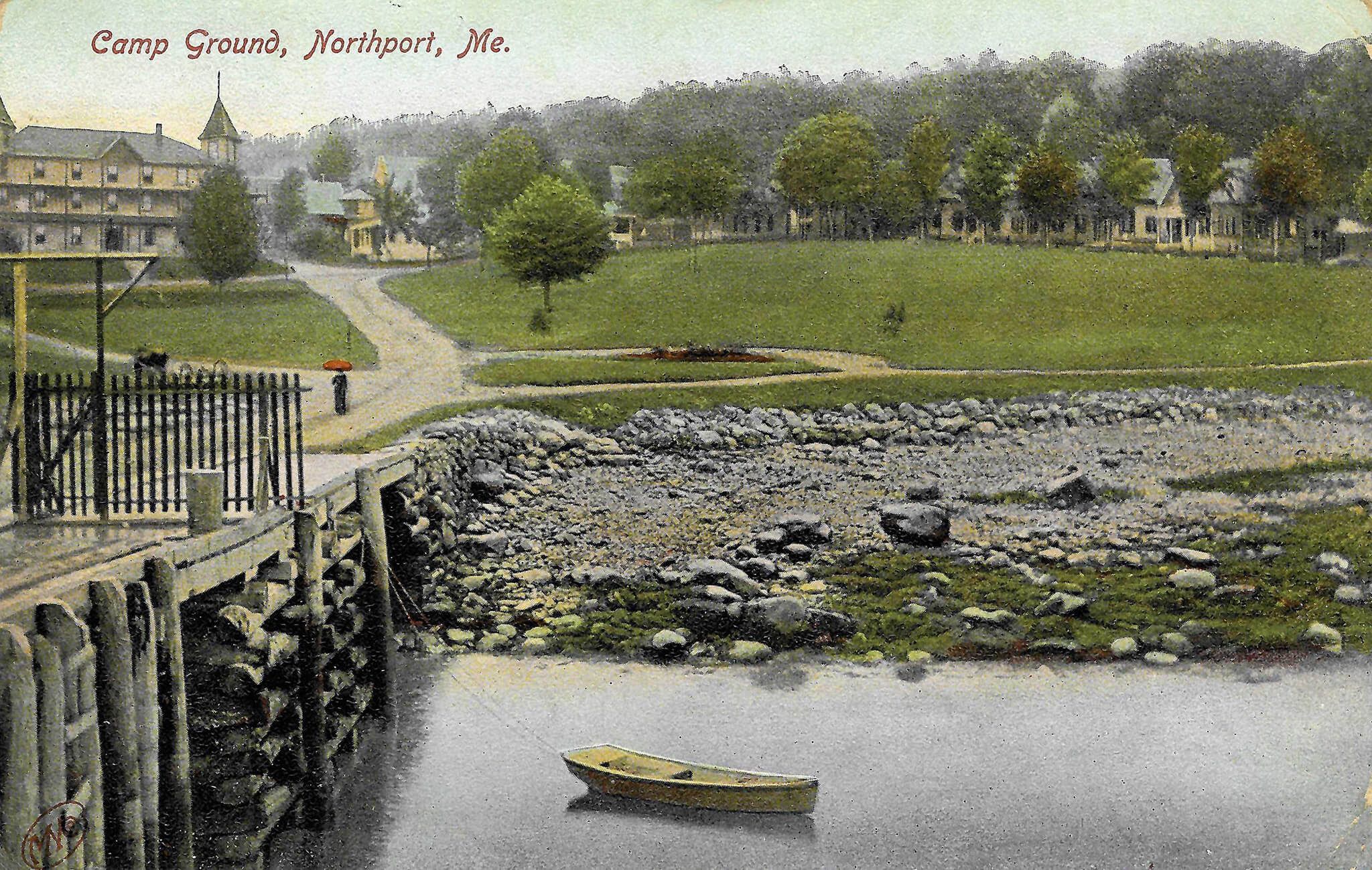 Postcard: Northport Docks, Maine